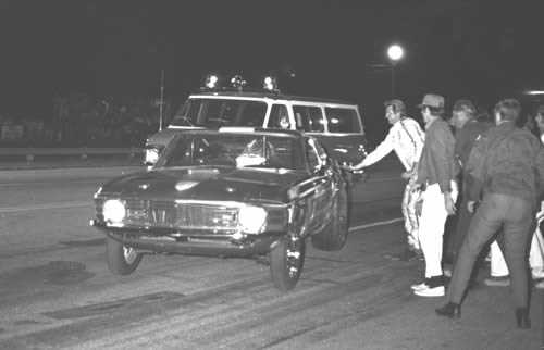 Tri-City Dragway - Flying Red Baron Crash From Fred Militello Photo By Don Ruppel 